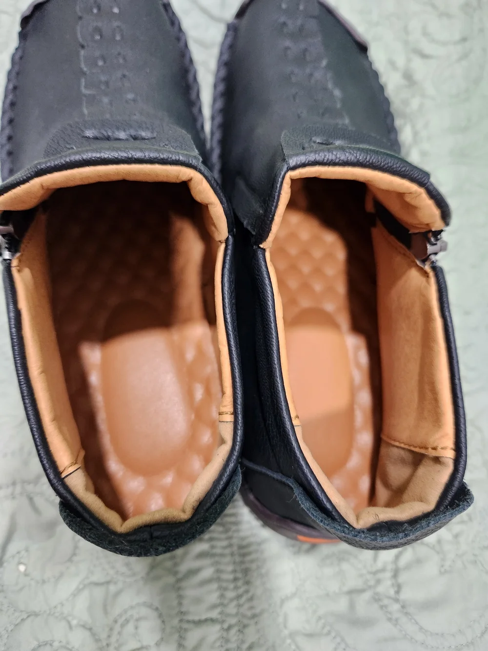 Men's Black Slip-On Moccasin Loafers